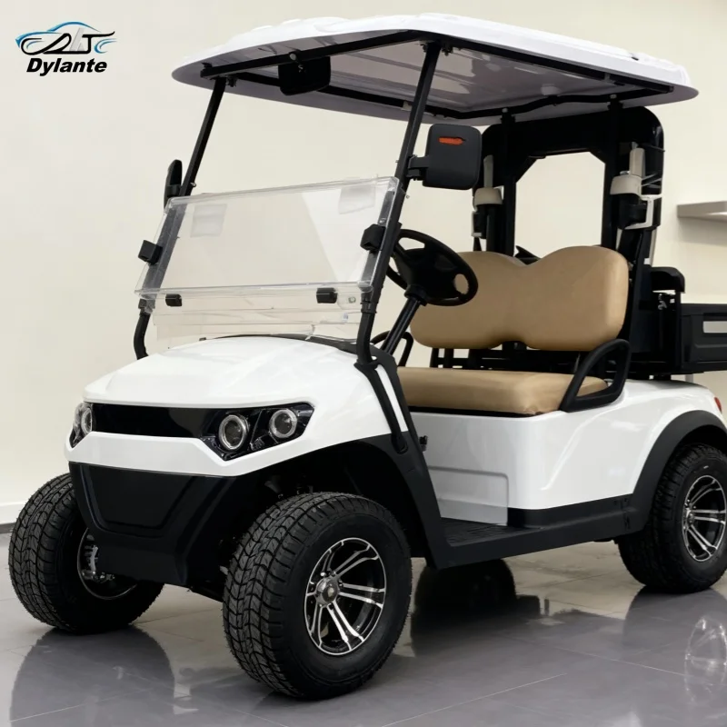 

2025 New Wholesale Electric Golf Cart Lift Li-Ion Battery 72V With Golf Bag Straps And Basket Golf Bag Rain Cover Sand Box