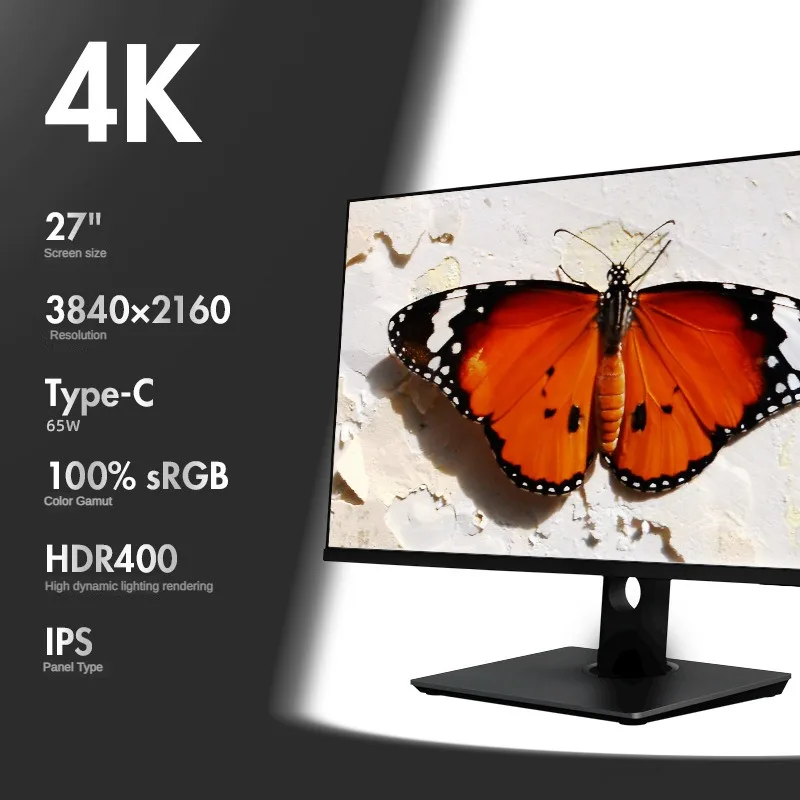 

[Professional Display] 27-inch IPS HD Design Drawing 4K Display Type-c Computer Screen MAC Direct Connection