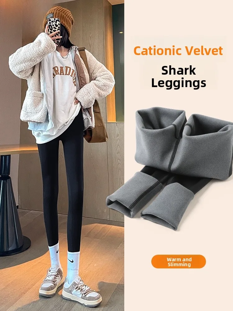 

Thiened Fce Yoga Pants High Waist Long Leggings Women's Outerwear Autumn Winter Warm Cotton Pants arkskin Design