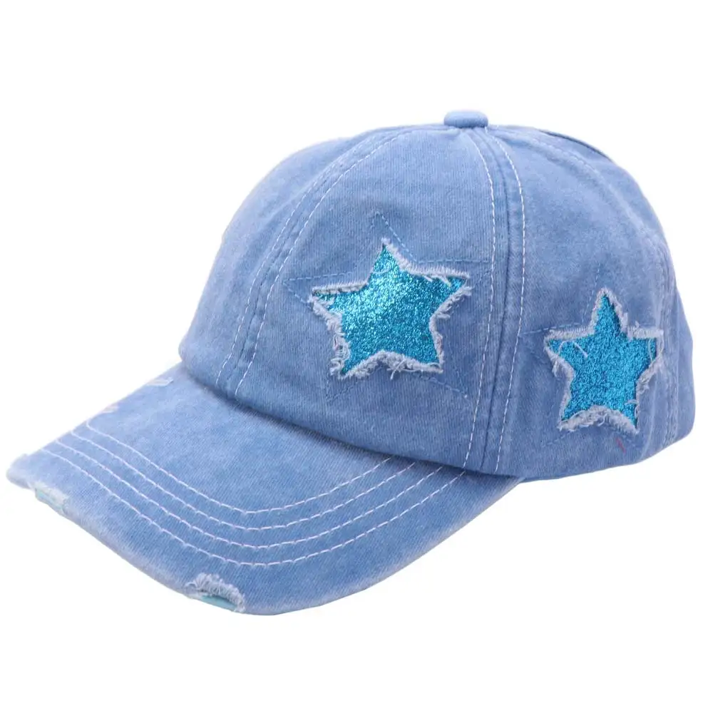 Fashion Adjustable Y2k Star Baseball Hat Cotton Korean Vintage Baseball Cap Sweet Bling Spicy Girls Hat Outdoor