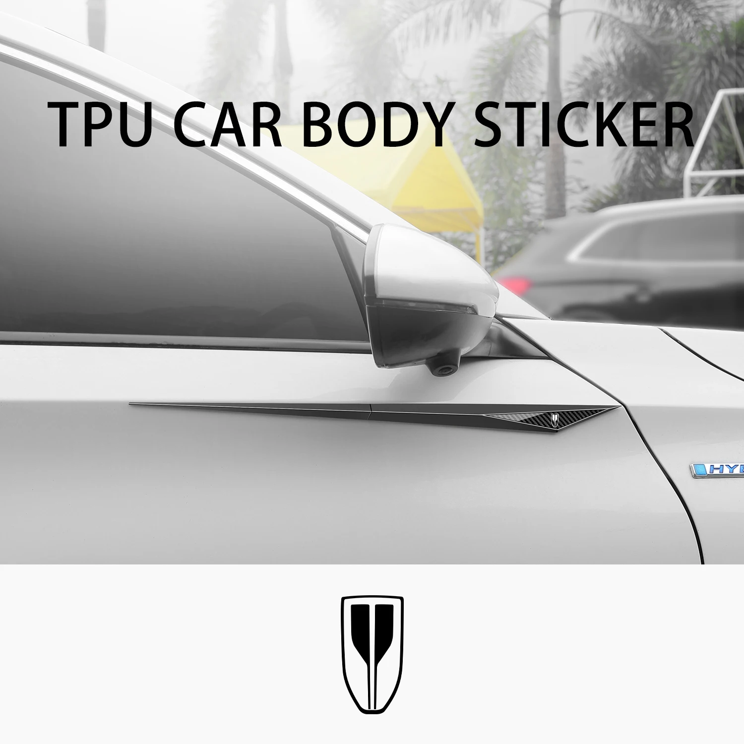 2pcs Car Body Tuning Exterior Decorative TPU Sticker For HongQi H9 H5 H7 HS9 HS7 HS5 HS3 EHS9 EQM5 HQ9 Accessories