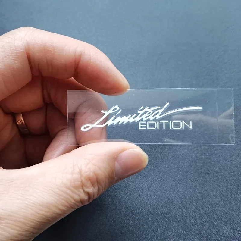 1Set 2D Flat Limited Edition Handwritten Vinyl Sticker, Waterproof Decal for Car Air Vent Door Handle Motorcycle Decor