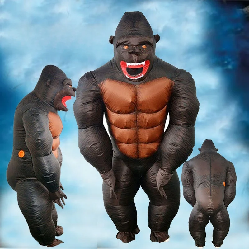 

Iatable Performance Props Cartoon Dolls Funny loween Par Gorilla King Kong Costume Suitable for Men And Women