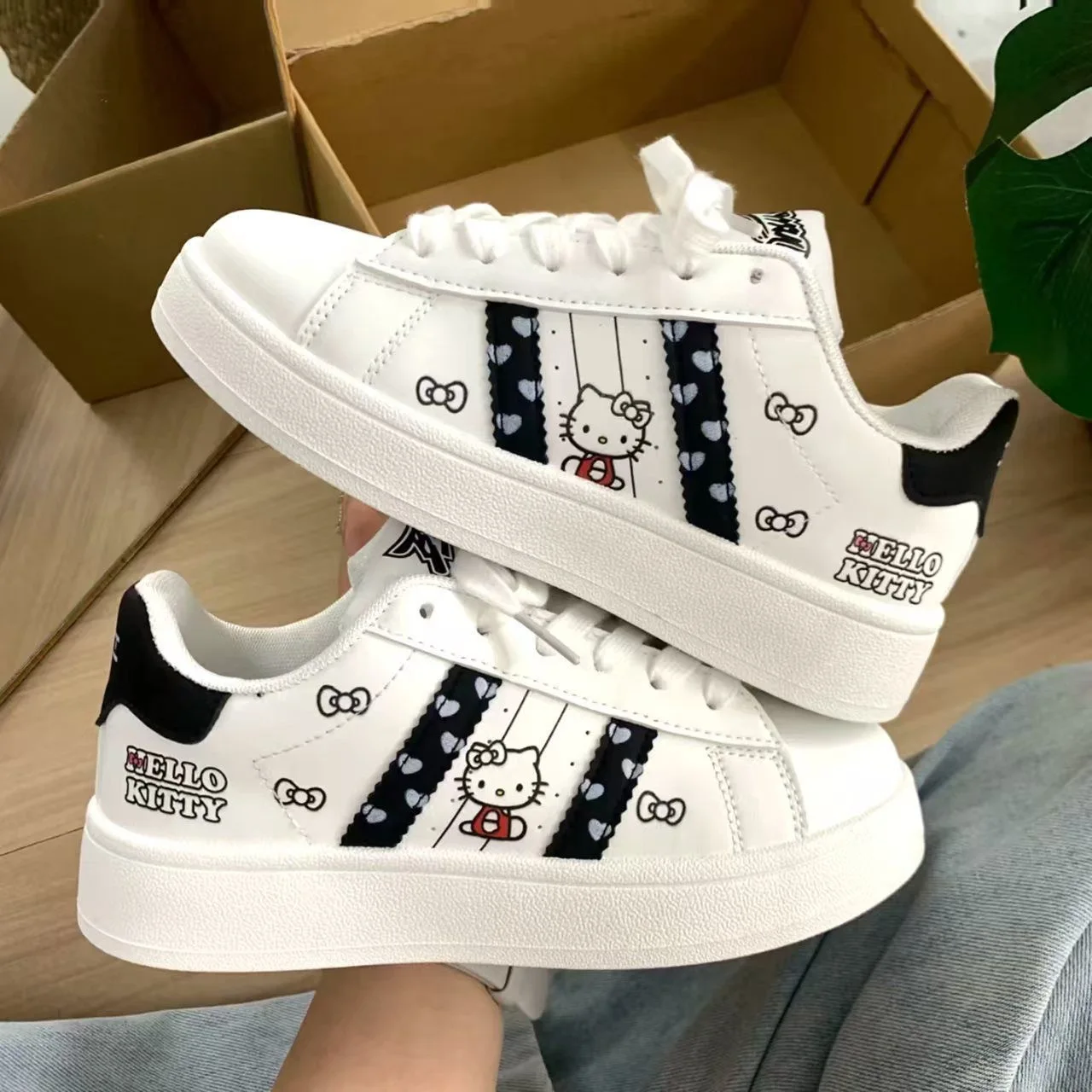 Modische Hello Kitty Freizeitschuhe Niedliche Sneaker für Mädchen …
