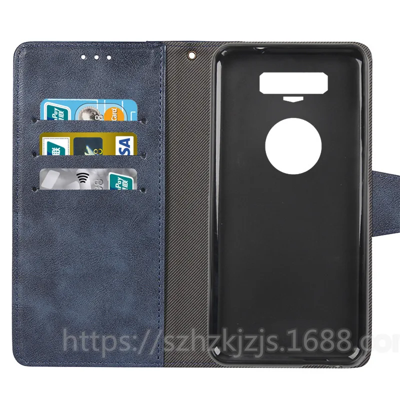 Couro Retro Case Voltar para FOSSIBOT F102, Metal Buckle, Capa Acessórios