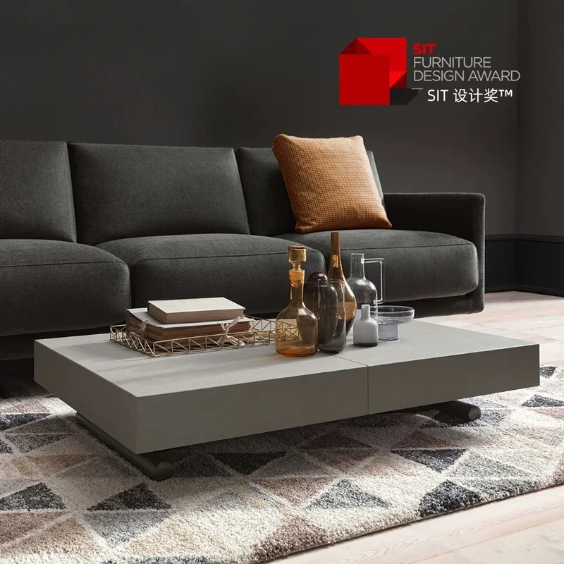retractable dining table, dual-purpose tea table, movable and folding, pull-out small apartment, push-pull dining table