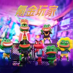 Cartoon Sad Frog Krypton Gold Player Blind Box Magic Box Pepe Orphaned Frog Action Figures Ornament Model Toy Doll Kawaii Gift