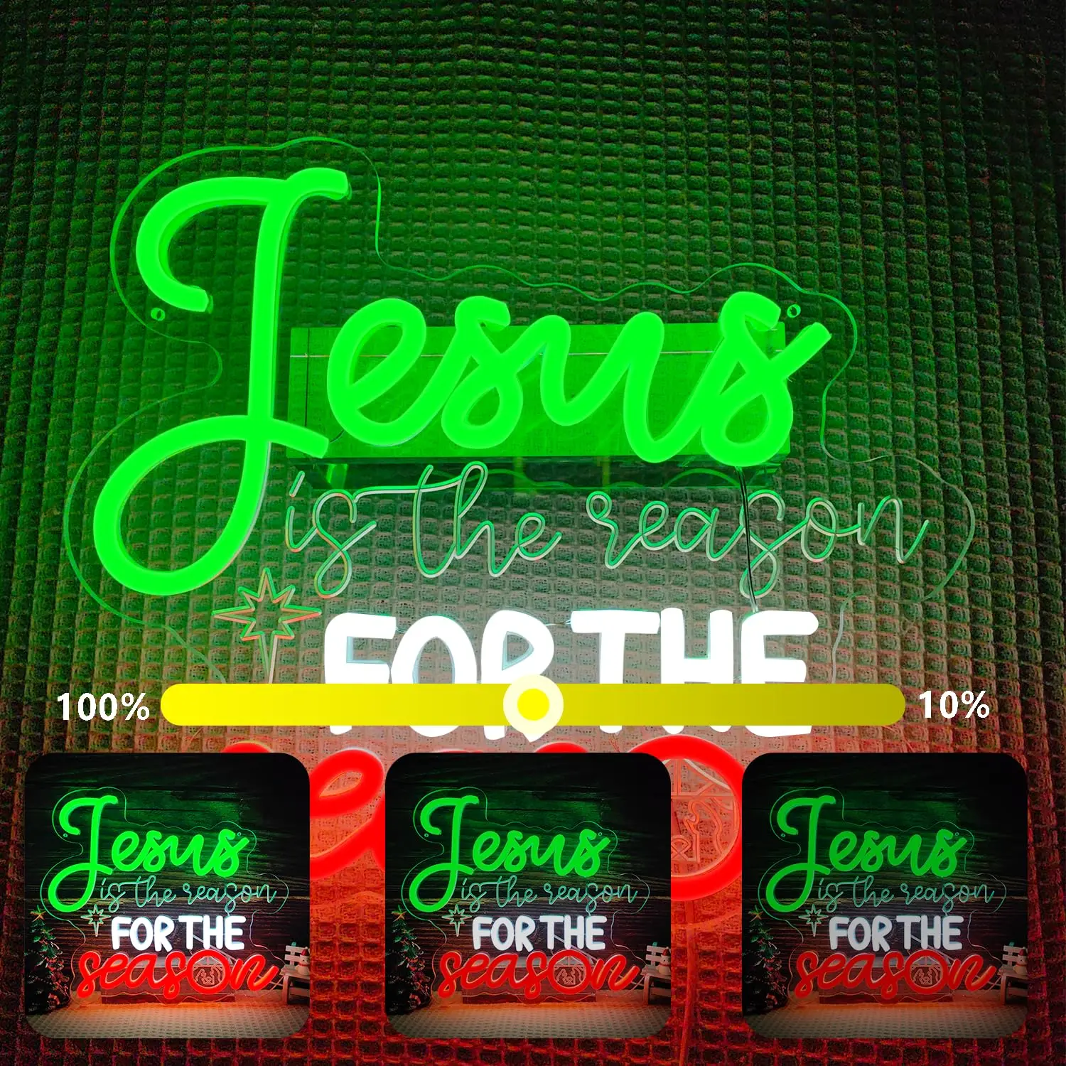Jesus é a razão para a temporada sinal de néon para decoração de parede natal iluminar sinal para sala estar quarto festa decoração de natal