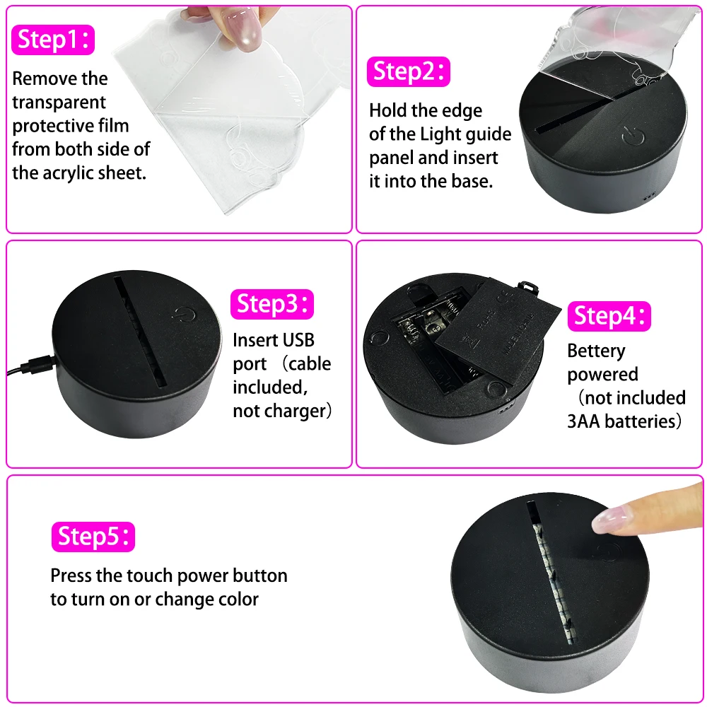 Romantic Couple Night Lights Valentine's Day Gifts Led Lamp Love USB Touch Bedroom Decoration Heart Light Wedding Confession