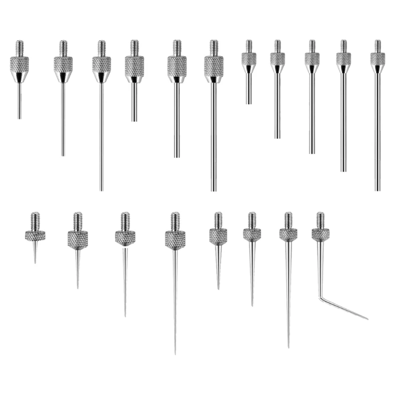 Needle Contact Point Sets for Dial Indicators Depth Gauge 4-48UNF Thread Shank 0.15mm 0.3mm 1.0mm 1.5mm 2.0mm Diameter