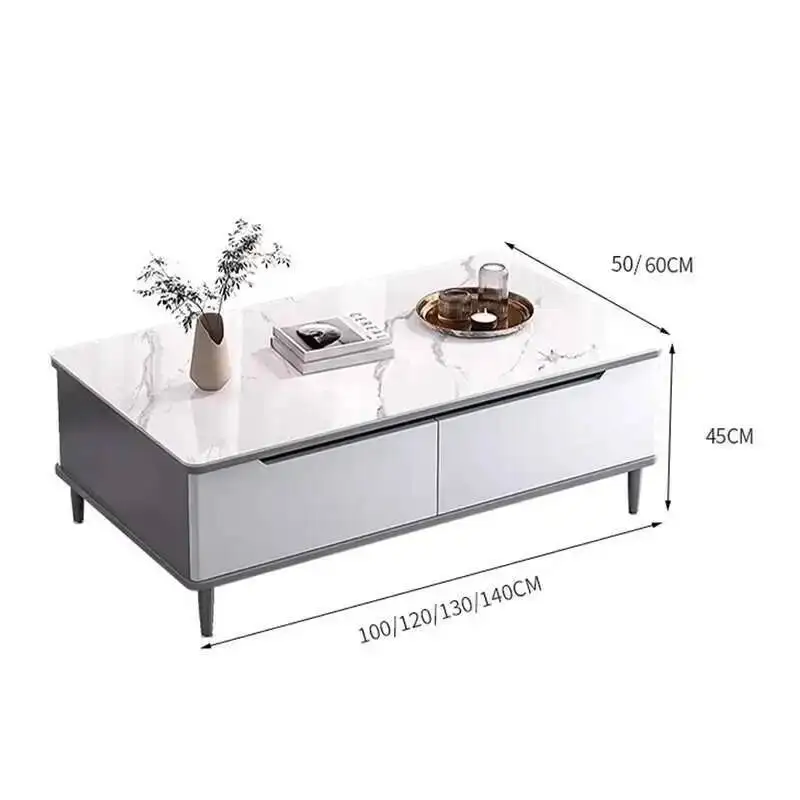 Decor Unique Design Luxury Modern Glam Nordic Coffee Table Coffee Minimalist Mesa Table De Centro Elevable Living Room Furniture
