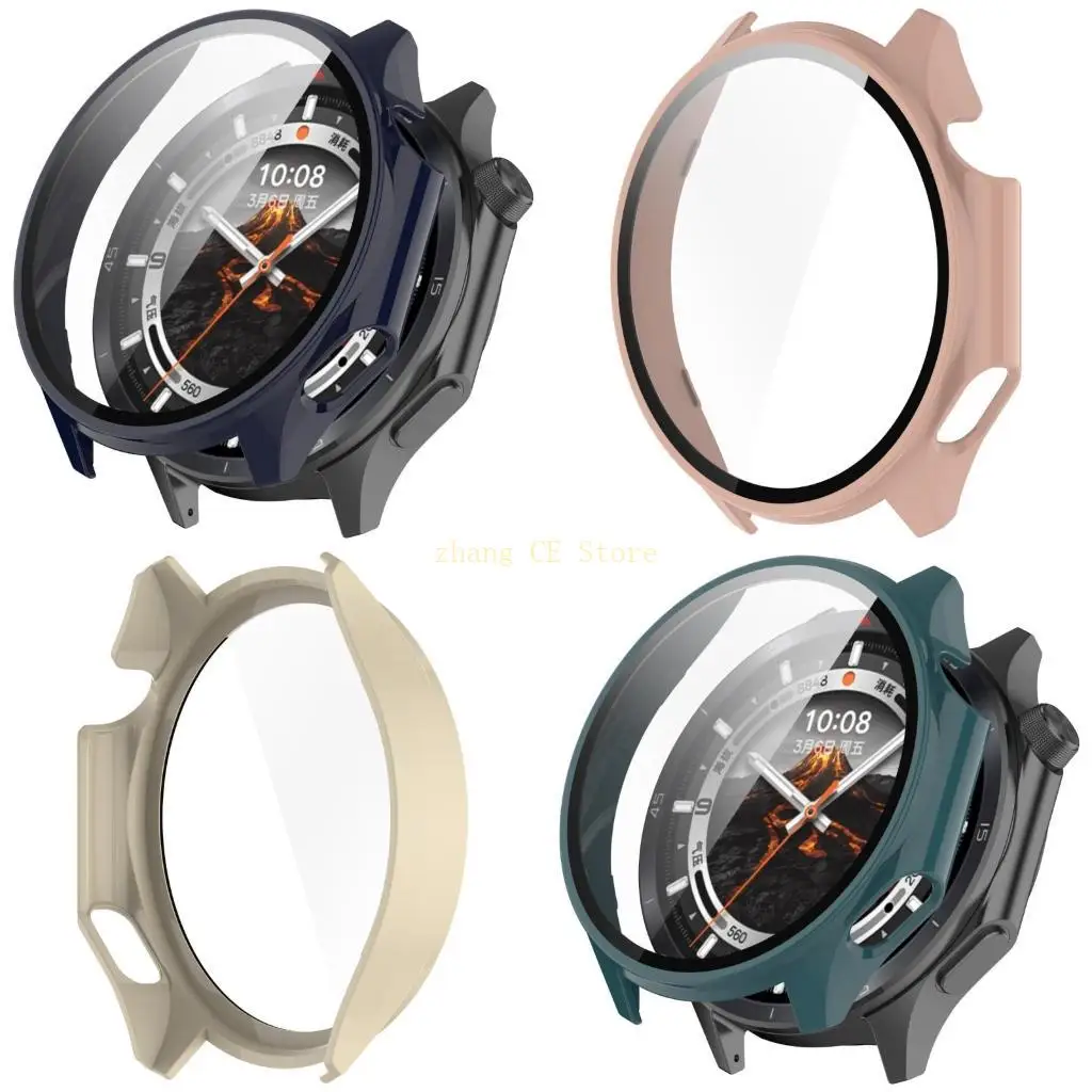 

M5TD Smartwatch Cover Shell Case with Screen Protector Glass Film for Watch 3