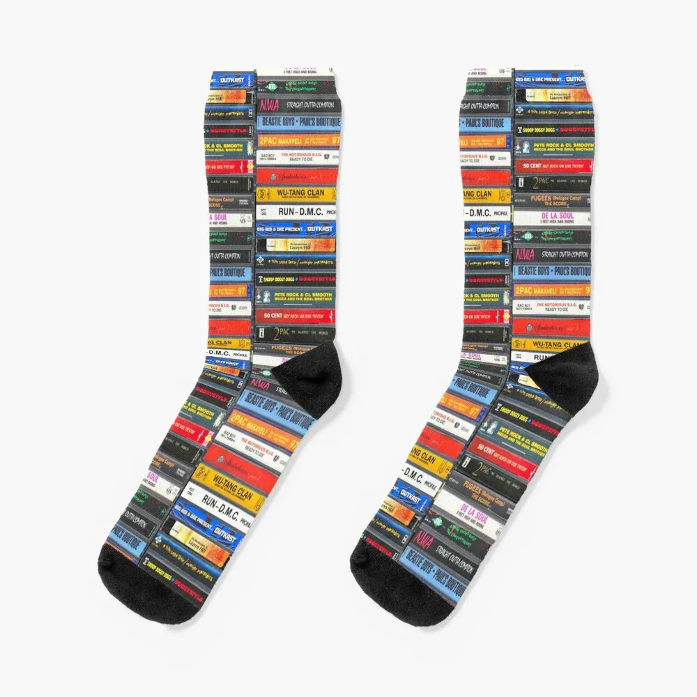 Classic Hip Hop Albums Cassette Collection | Rap Music Collection Socks moving stockings bright garter sport Men Socks Women's