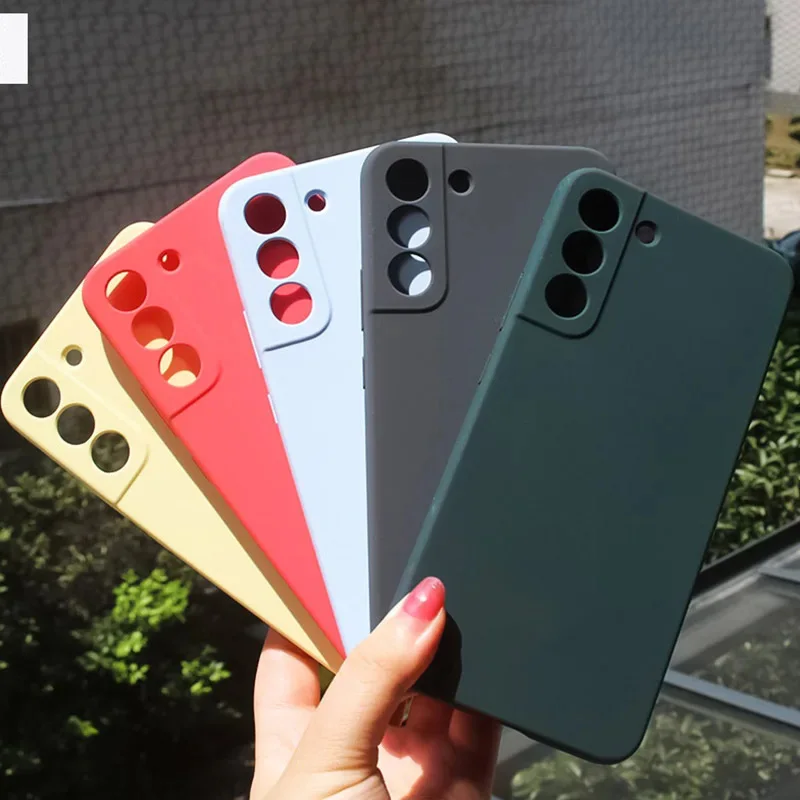 For S22+ Silicone Cover For Samsung Galaxy S22 Plus 5G Case Classic Quality Business S22 Original Protective Phone Cover