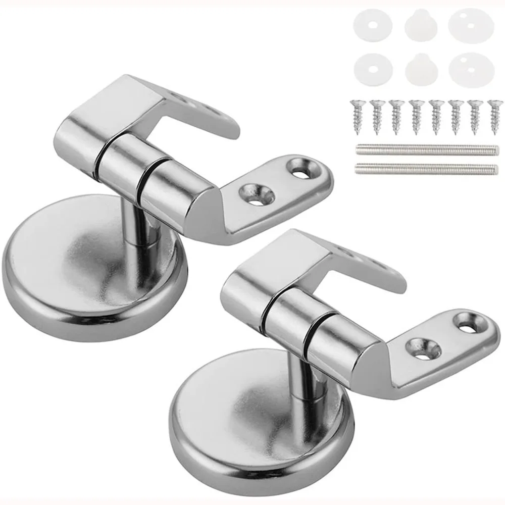 

New hotel heavy toilet accessories bathroom zinc alloy toilet lid hinge with screw accessories