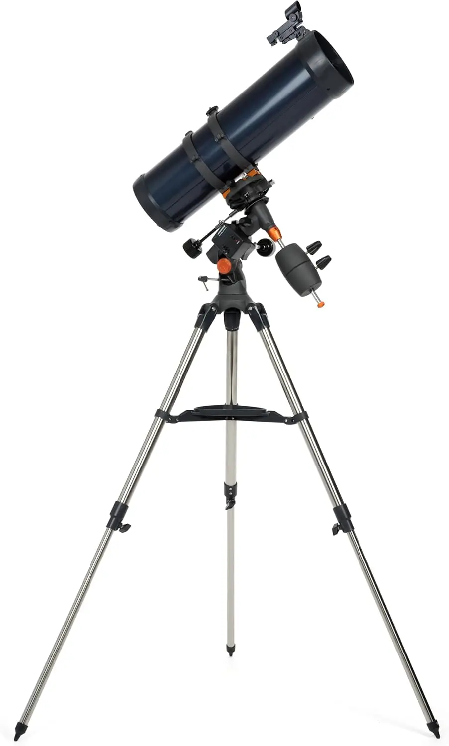 Reflector Telescope for Beginners Fully-Coated Glass Optics Adjustable-Height Tripod Bonus Astronomy Software Package