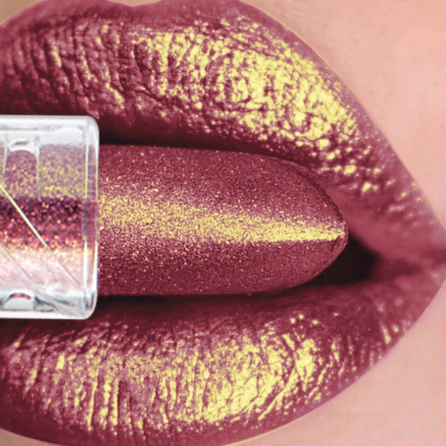 グリッターリップスティック 3 色保湿レッドローズスパークリングシャインリップ高着色リップティント仕上げリップ韓国メイクアップギフト