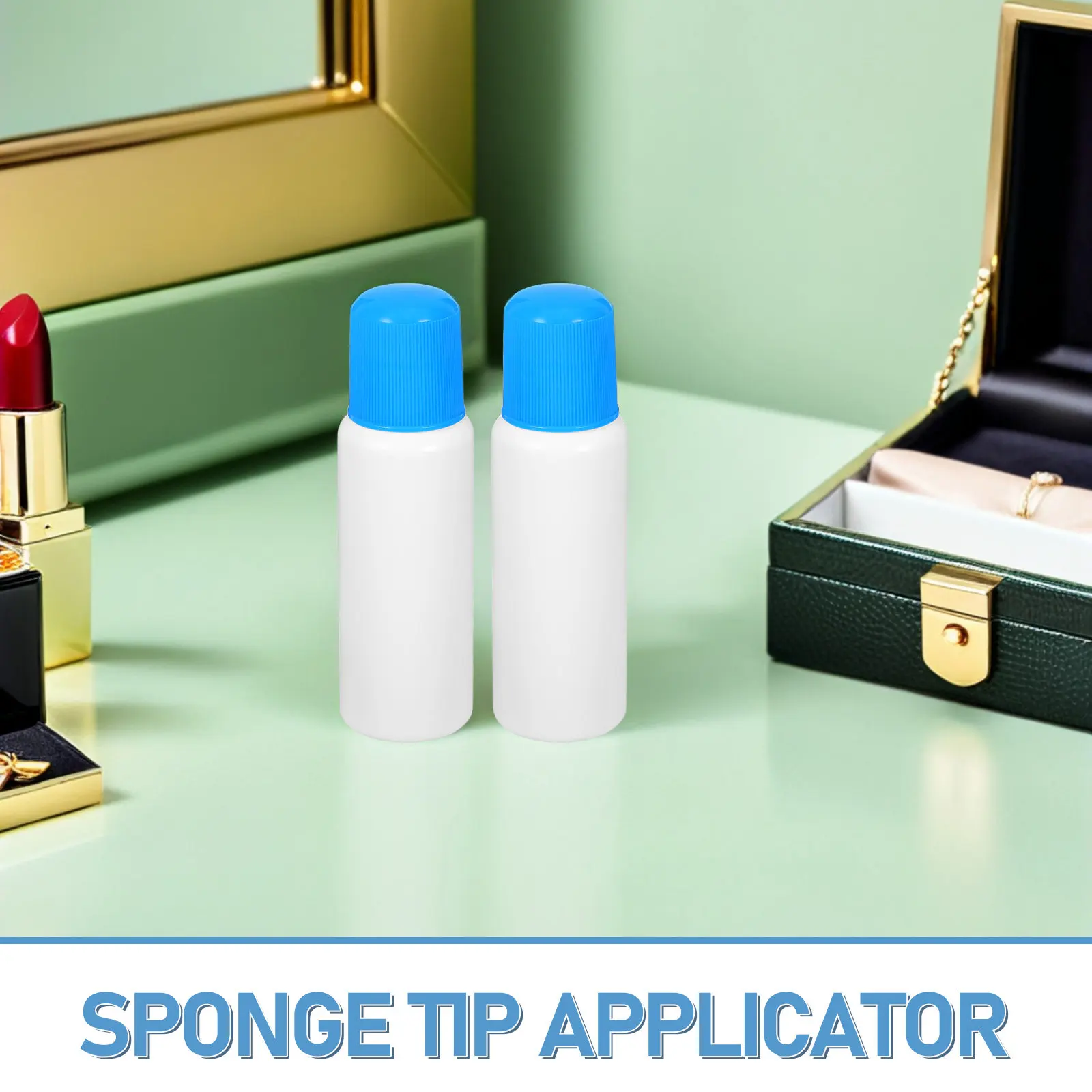 10Pcs Liquid Dispensing Bottles Sponge Tip Applicator Refillable Plastic Containers Precise Lotion Essential Oil Perfume