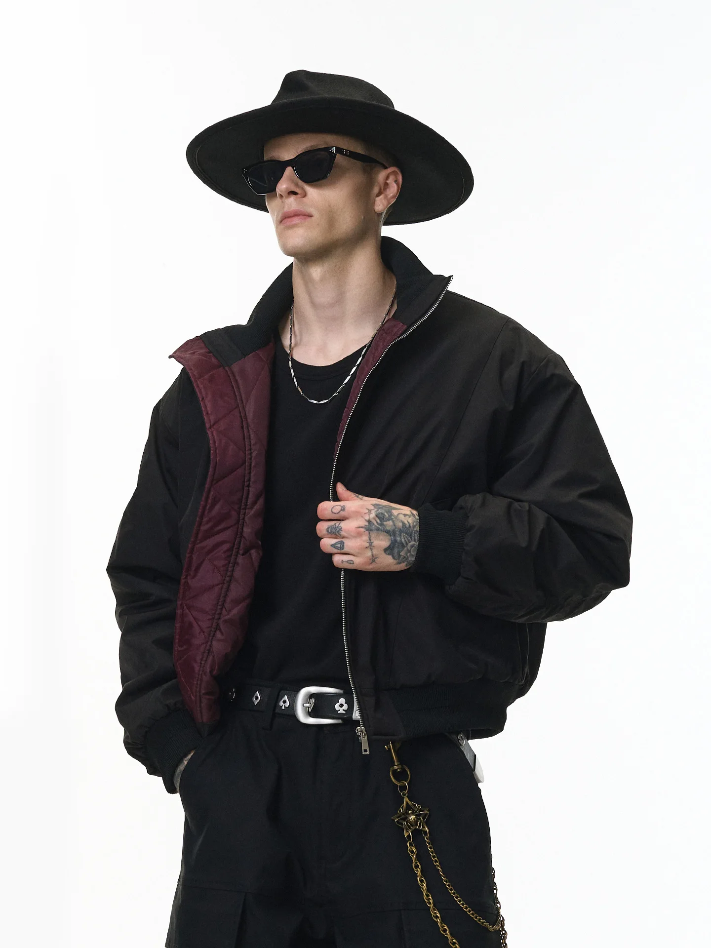 

Cleanfit Deconstructed Cotton Flight Jaet Stand Collar Warm Outerwear Men Women Winter 2025 Trendy American Brand