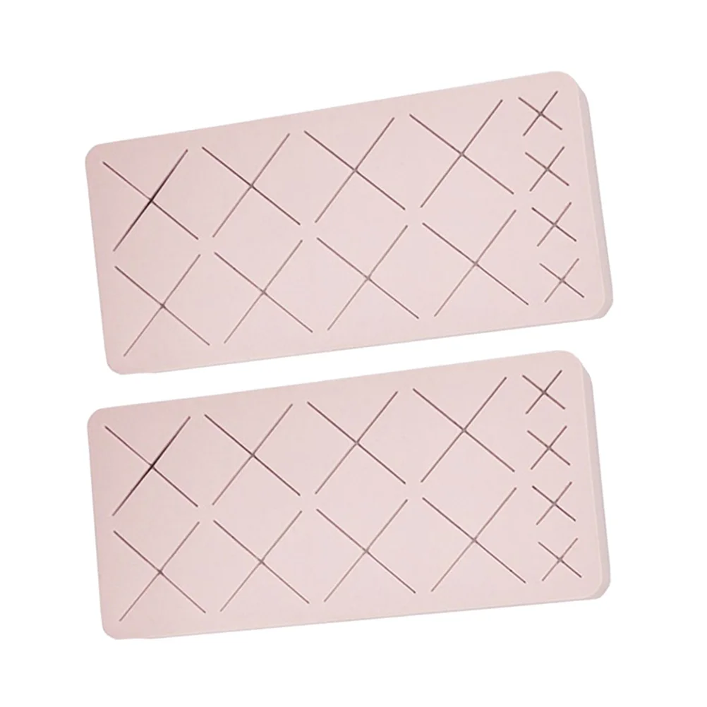 2 stücke Multi-Slot Lippenstift Halter Silikon Augenbraue Bleistift Organizer Für Desktop Lagerung Make-Up Pinsel Rack Langlebig Rosa