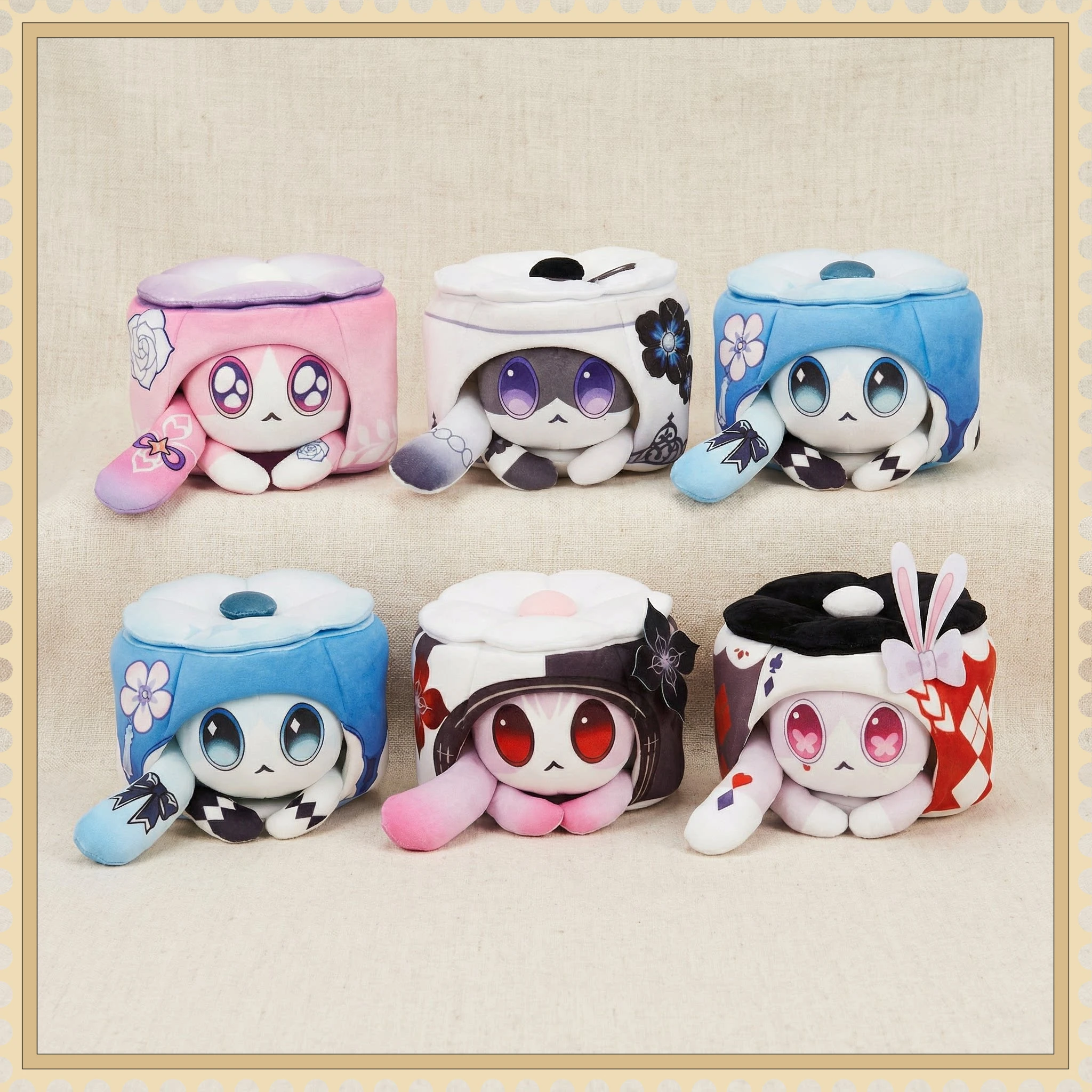 Anime Cyrene The Dahlia Cerydra Sparkle Evernight Cartoon Katzenkuchen Dango Dekokissen Honkai Star Rail Spiel Rückenkissen Geschenk