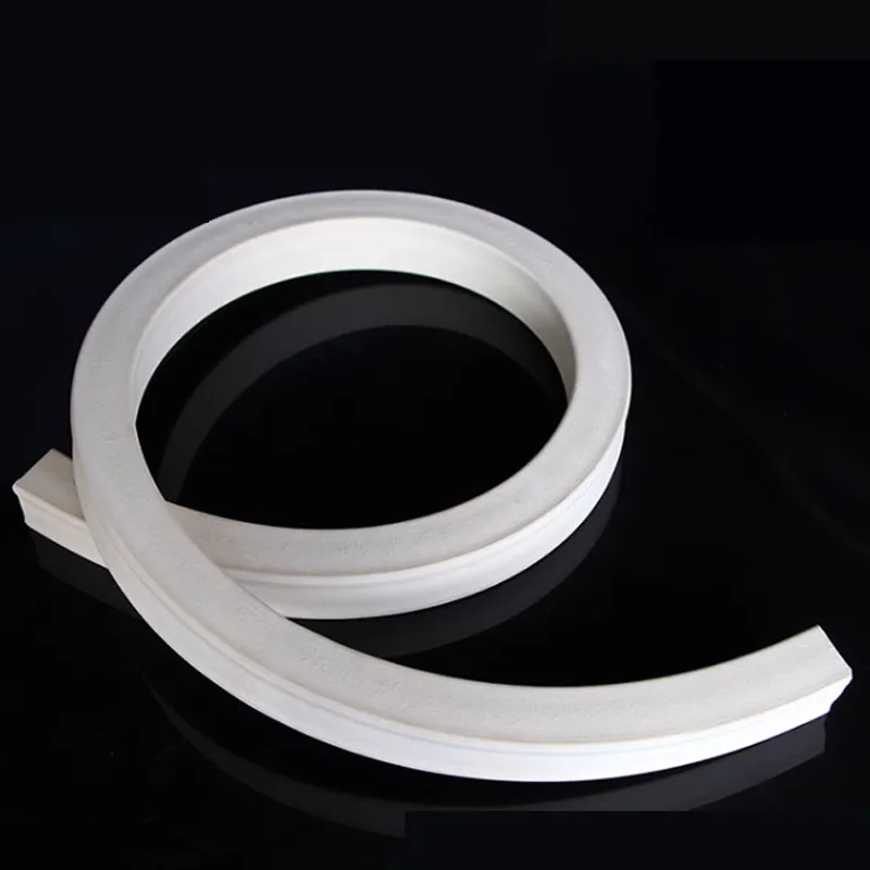 Silicone Foaming Sealing Strip White Square Silicone Foaming Sponge Sealing Strips Doors Windows Gasket image 4