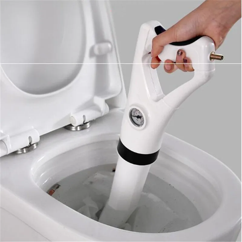 A Gun To Unclog The Toilet Toilet Air Pressure Sewer Vegetable Basin Floor Drain Pipe Unclogger Toilet High-pressure Unclogging