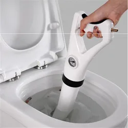 A Gun To Unclog The Toilet Toilet Air Pressure Sewer Vegetable Basin Floor Drain Pipe Unclogger Toilet High-pressure Unclogging