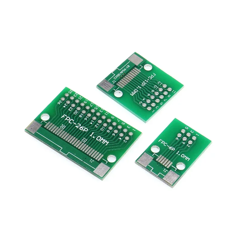 2PCS FPC FFC PCB Board Connector 0.5mm 1mm Pitch Double Side Adapter Socket Plate DIY KIT 6 8 10 12 20 40 50 60Pin To DIP 2.54mm