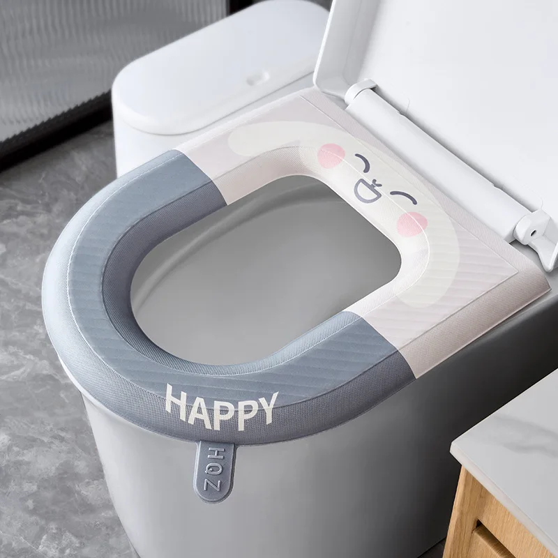 Toilet Seat Cushion Four Seasons Universal Toilet Seat Cover Waterproof  Seat Pad Household Washable Toilet Washers