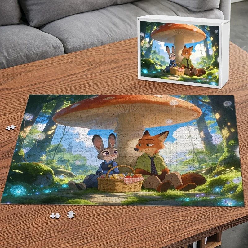 ディズニー ズートピア ジュディ・ホップスとニック・ワイルド ポスターパズル 1000ピース |   高難易度、大人向けの教育エンターテイメントゲーム、ギフトに最適