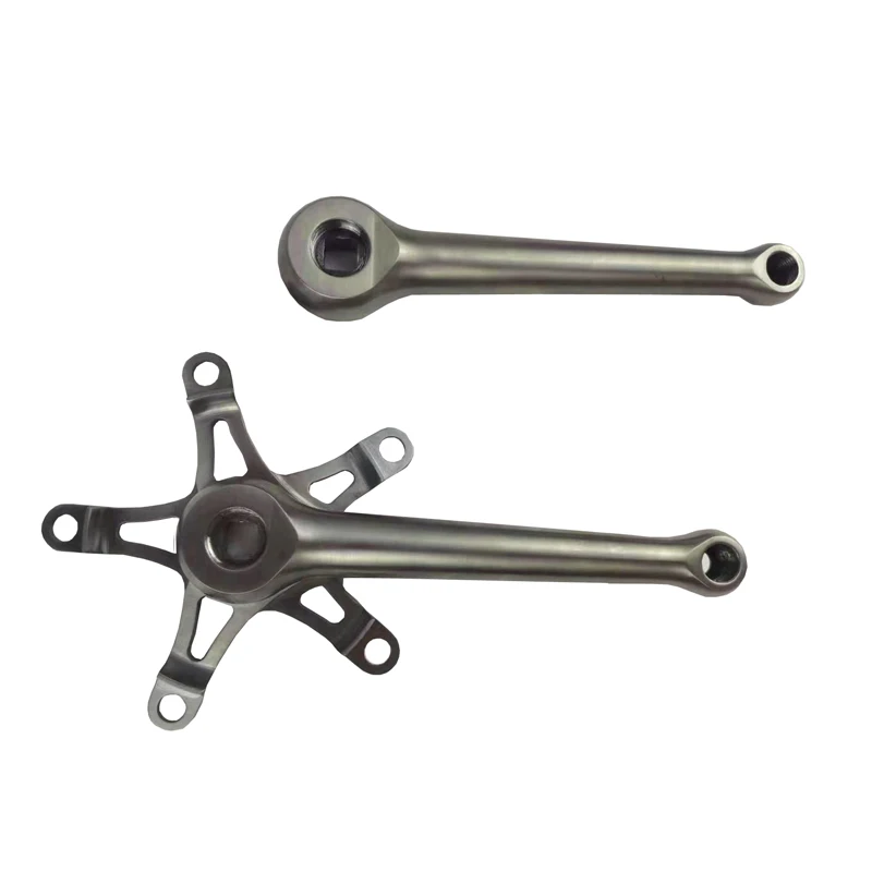 XACD Titanium Bicycle Crankset For Road Bicycles & Cruisers BSA Thread Bottom Bracket 170mm Crank Length 130mm BCD Customizable