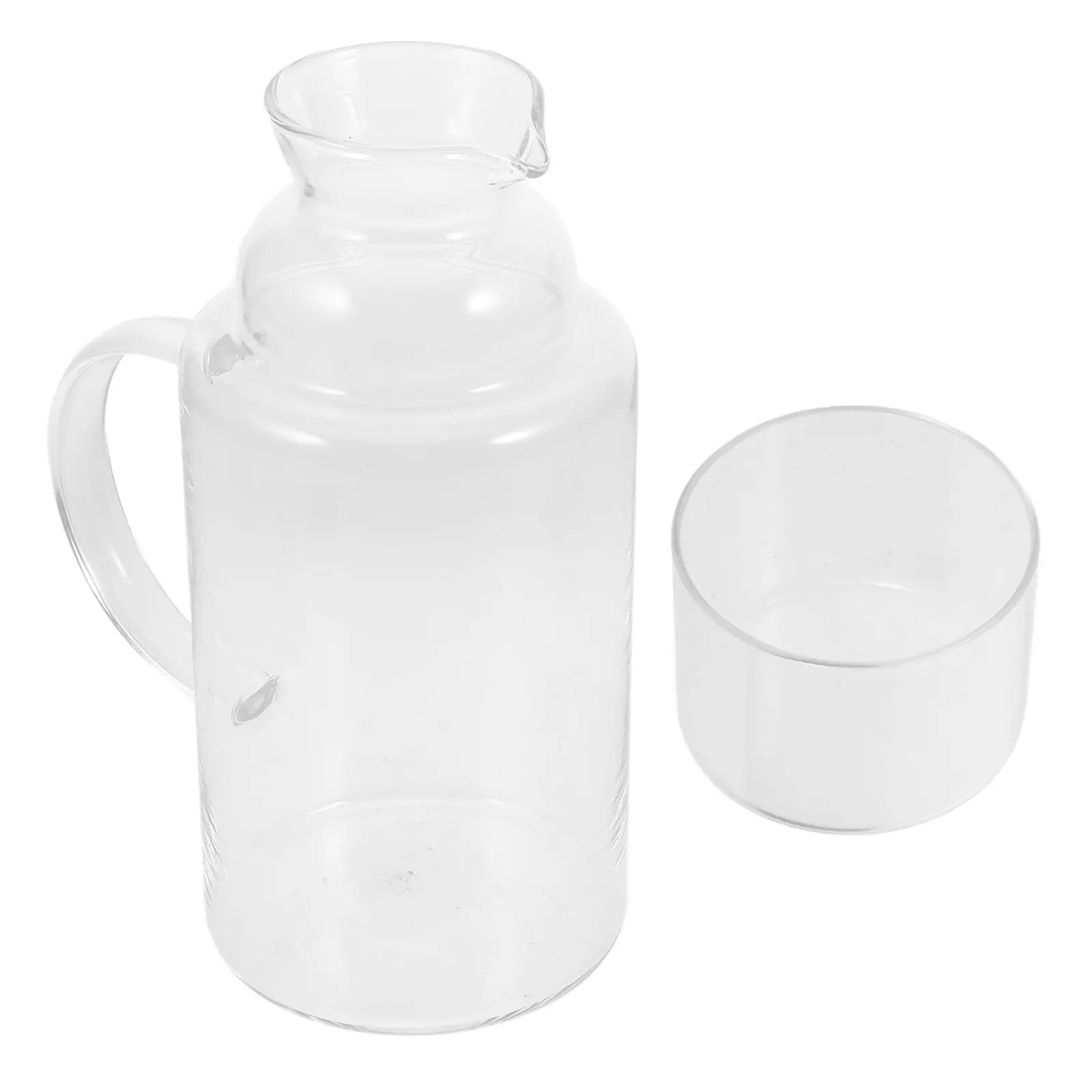 

Набор из 1-го стеклянного кувшина для холодной воды большой емкости, прозрачный, с крышкой, легко моется, с непроливающимся носиком, подходит для чая и соков