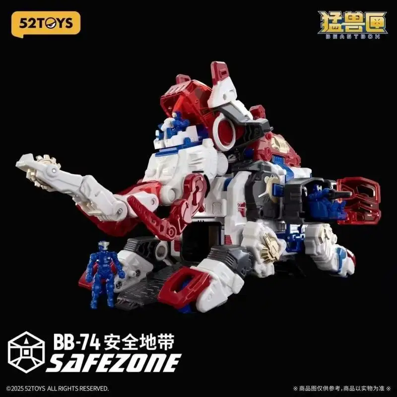52toys Beast Box Series Safe Zone Mammoth 2.0 Transforming Mecha Action Figure Trendy Robot Toy for Games Birthday Gift