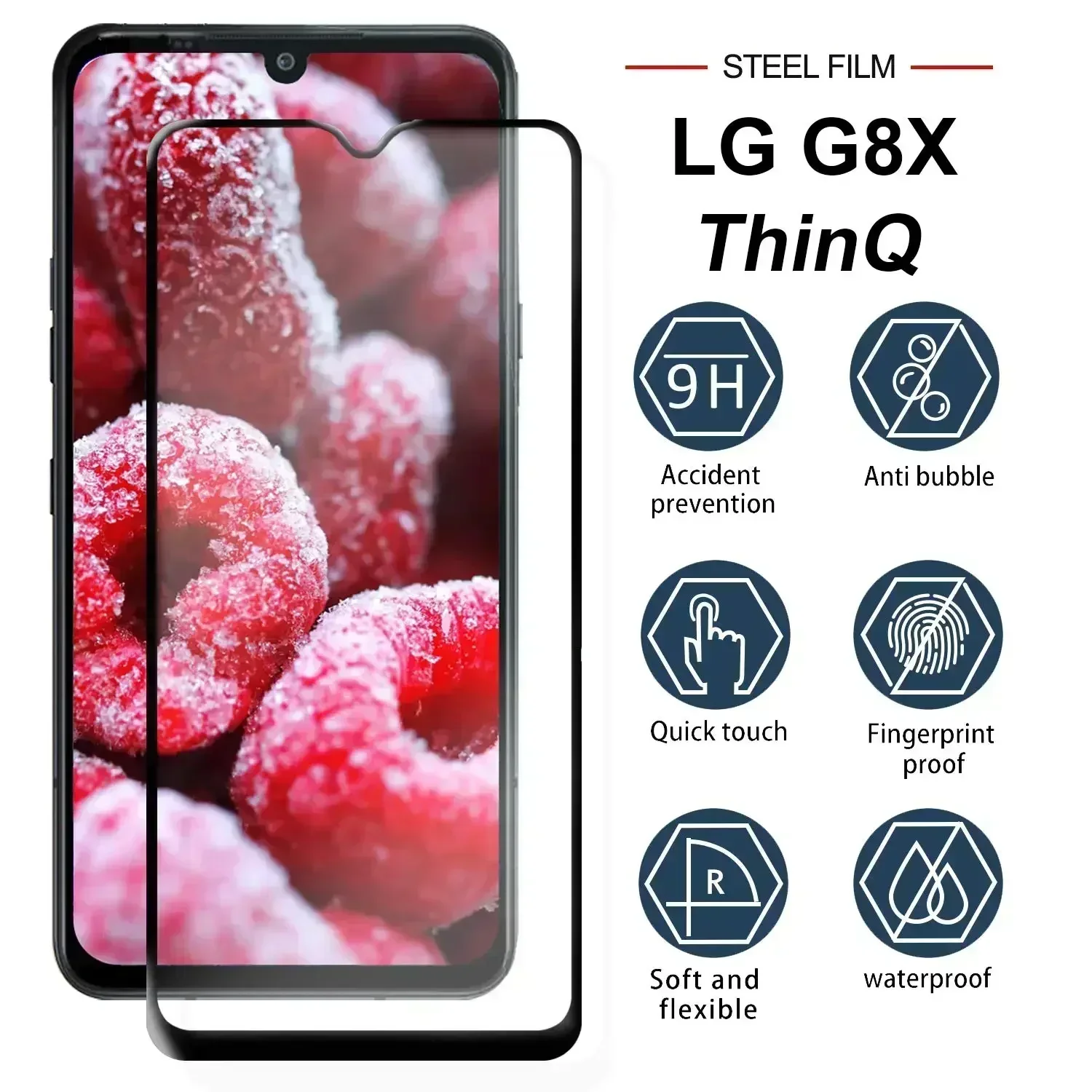 9D Tempered Glass For LG V40 V50 V50S V60 Full Cover Screen Protector for LG K61 K40 K40S K41S K50 K50S K51S Protective film