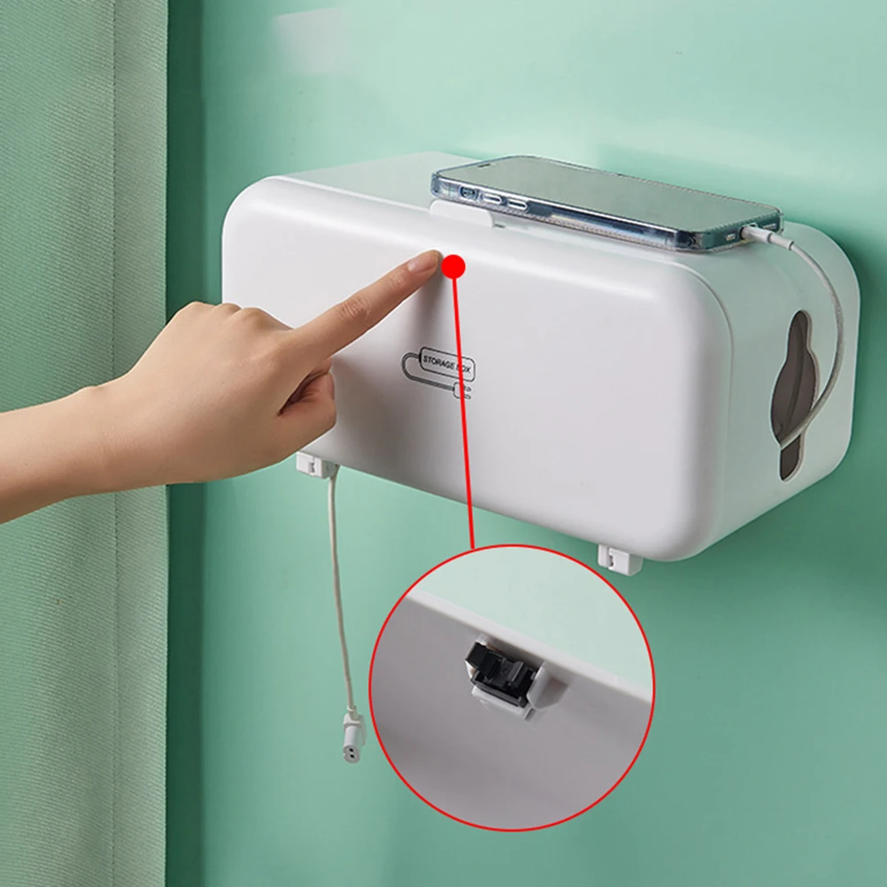 

1pc Cable Storage Wire Organizer ABS Socket Box Material Home Office Use Cable Management Solution Power Strip Cover
