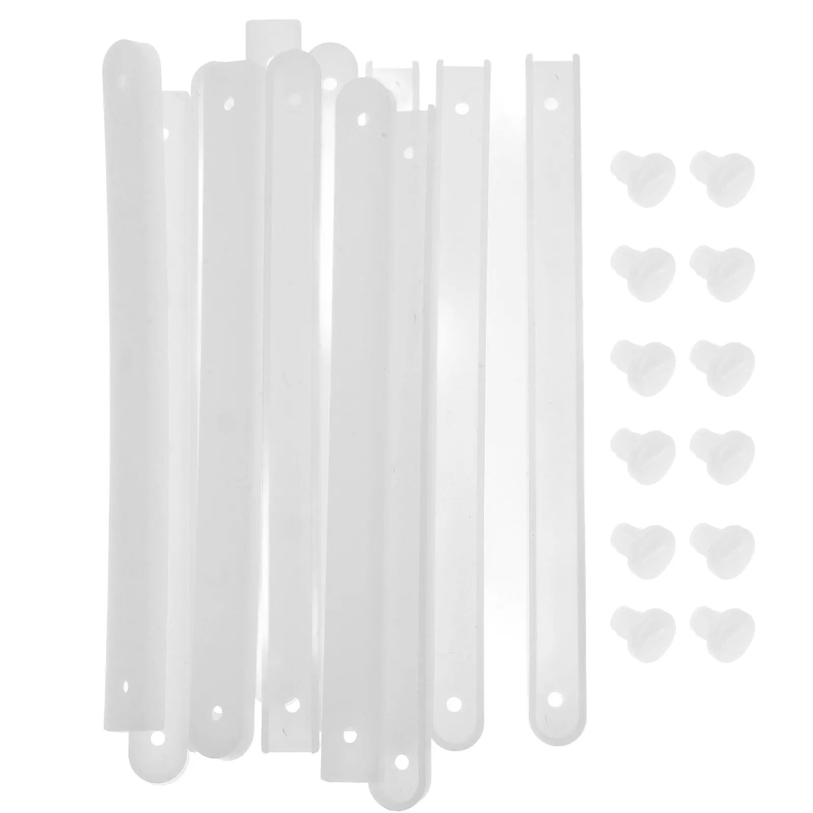 

6Sets Plastic Drawer Slides Smooth Silent Drawer Rails Bearing Design Heavy Duty Household Replacement Sliding Rails Cabinet