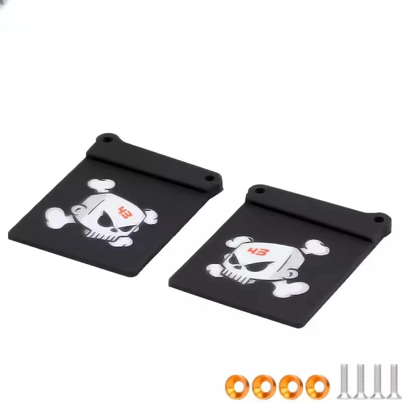 1/10 팀 로시 바하 레이 TEN SCTE 2.0 3.0 무선 조종 자동차 개조 액세서리용 고무 리어 펜더 업그레이드 부품