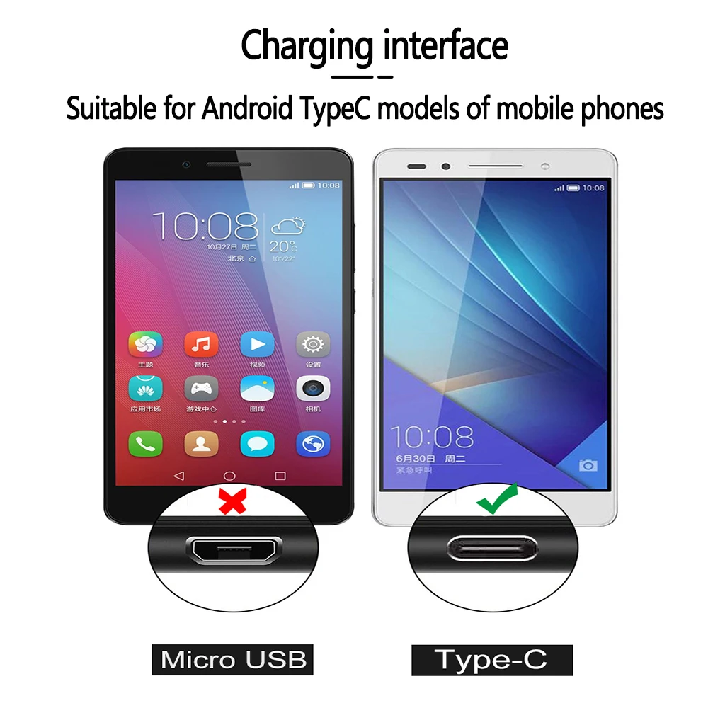 USB A To Type C Denim Data Cable Suitable For Android Samsung HuaWei Type C Fast Charging Cable USB C Mobile Phone Charging 1M image 6