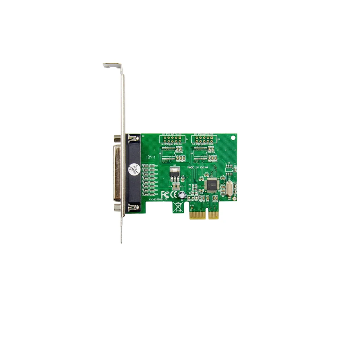 Controller Card ST38 PCIe X1 CH382L DB-25 Pin Industrial for Print Terminal Multi-Function Convenient Expansion Card