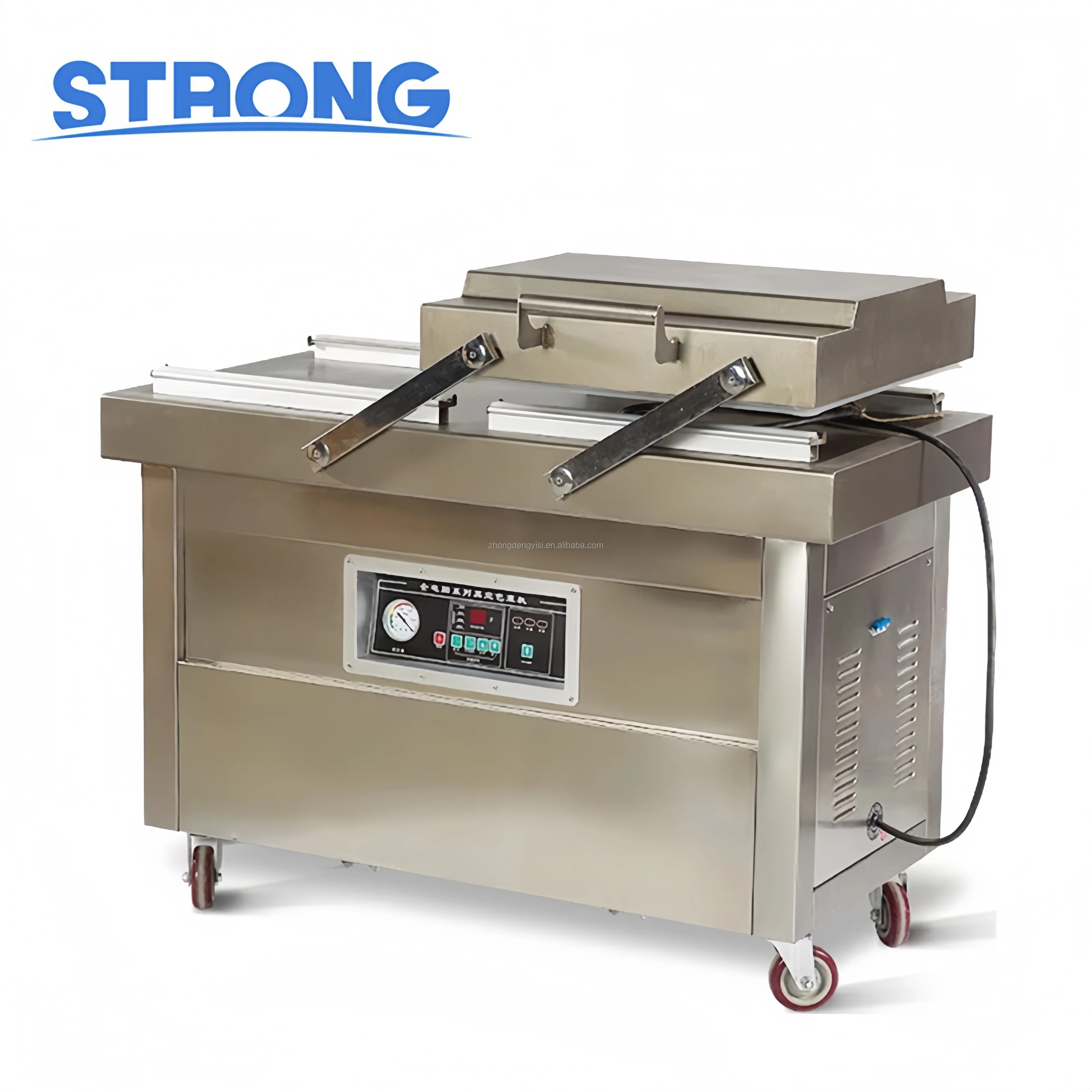 Automatic Double-chamber Vacuum Packaging Machine Food Vacuum Sealing Machine for Seafood Bacon Dried Fish Pork Beef Rice