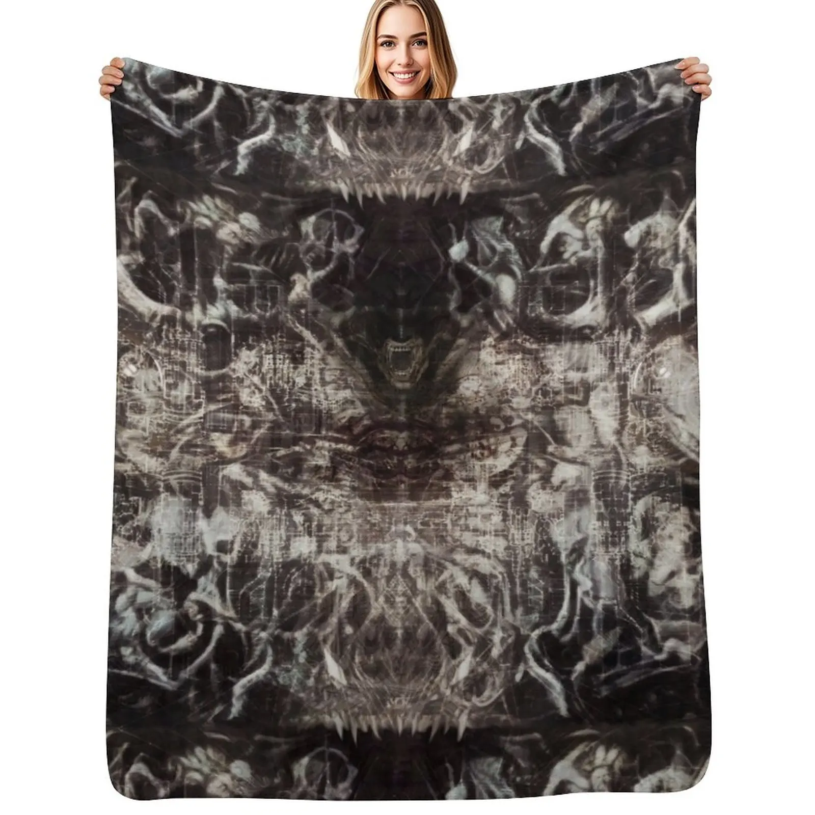 Giger Embryonic Regeneration Throw Blanket valentine gift ideas Thermal Blankets For Bed Luxury Custom Travel Blankets