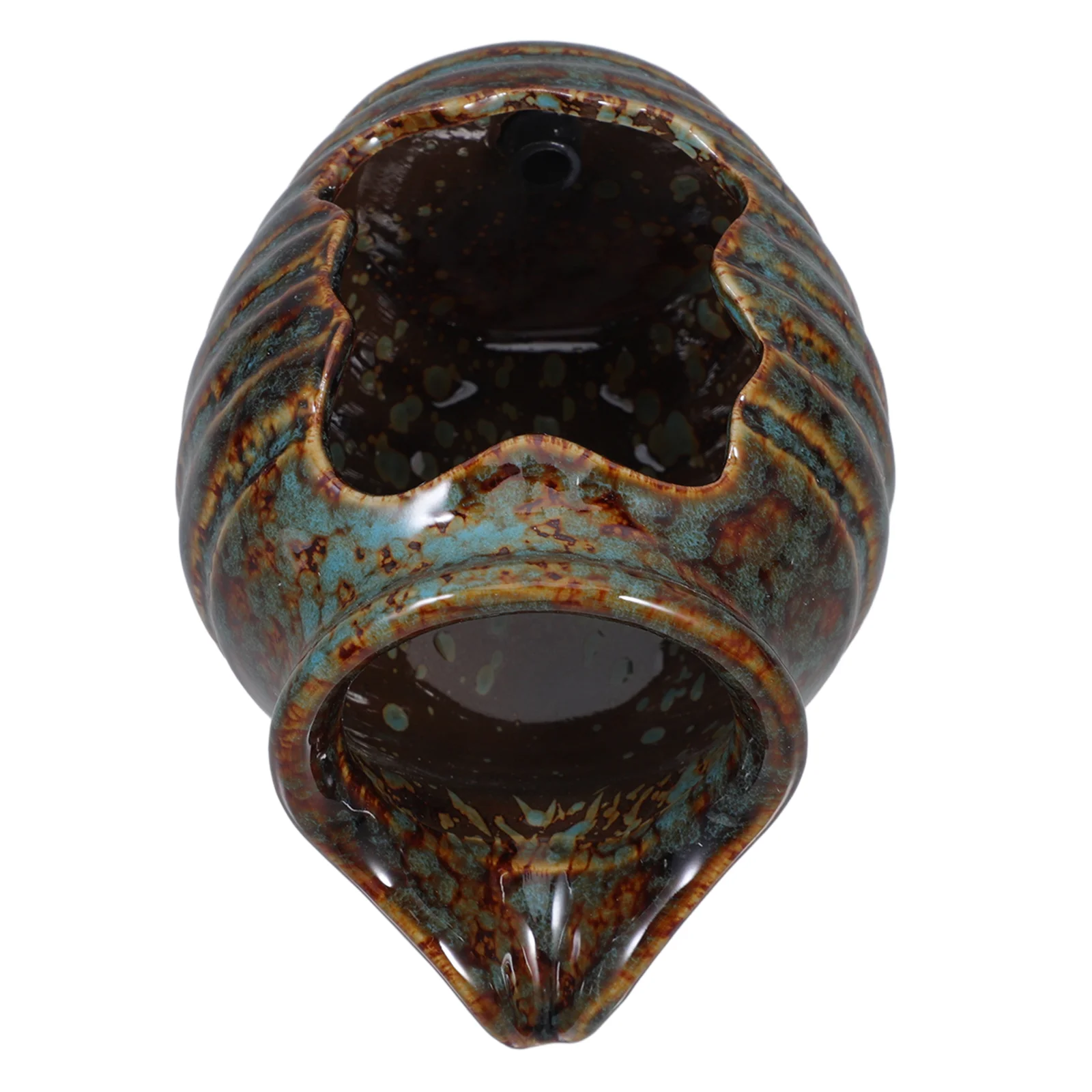 หมุนเวียนน้ําหม้อดินน้ําพุเซรามิค Jar ขนาดใหญ่ Cooler Fish TANK Aquarium น้ําตกตกแต่งเซรามิค Air แจกัน