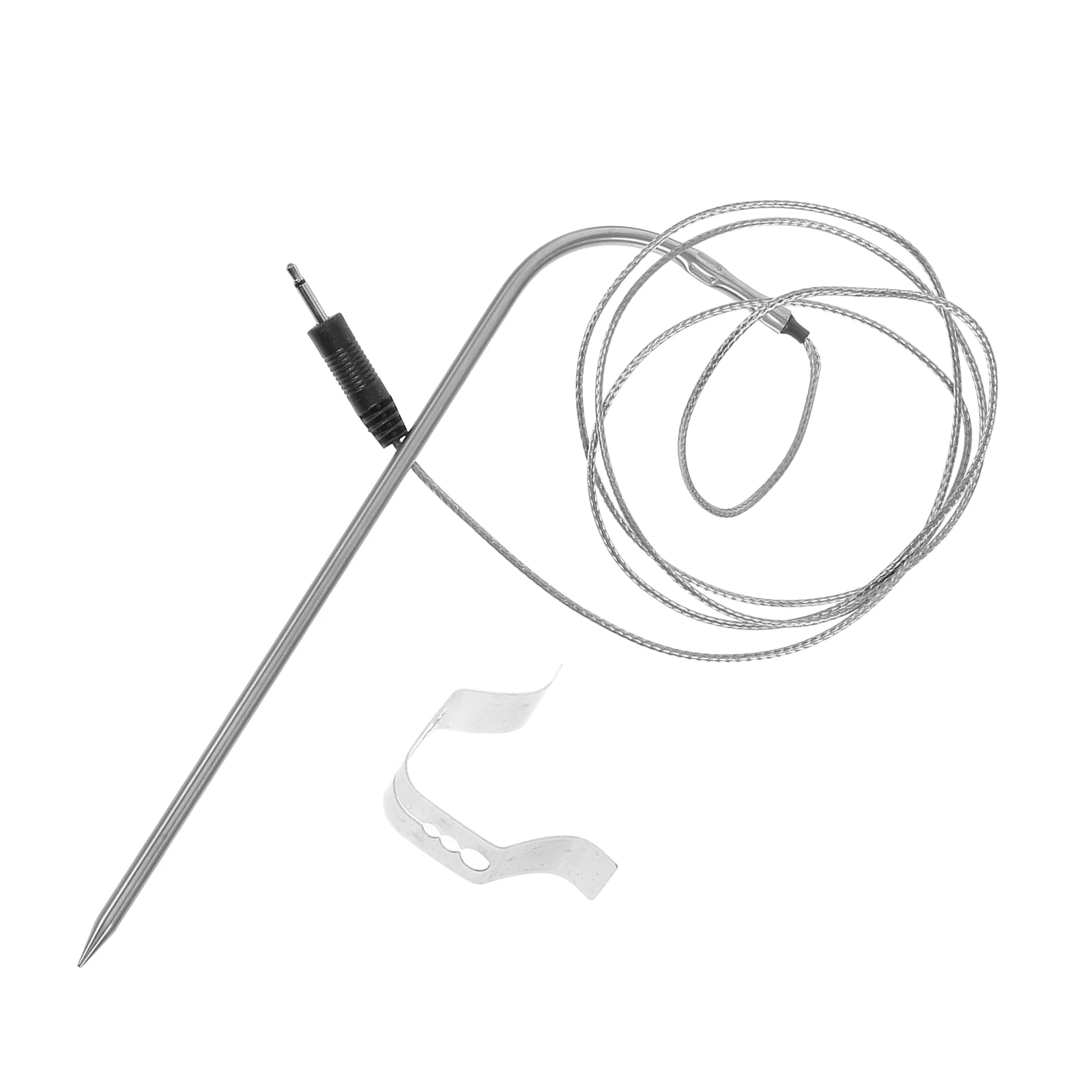 

BBQ Grill Probe Clip Thermometer 304 Stainless Temperature Gauge for Kitchen Meat Cooking Flexible Clamping High