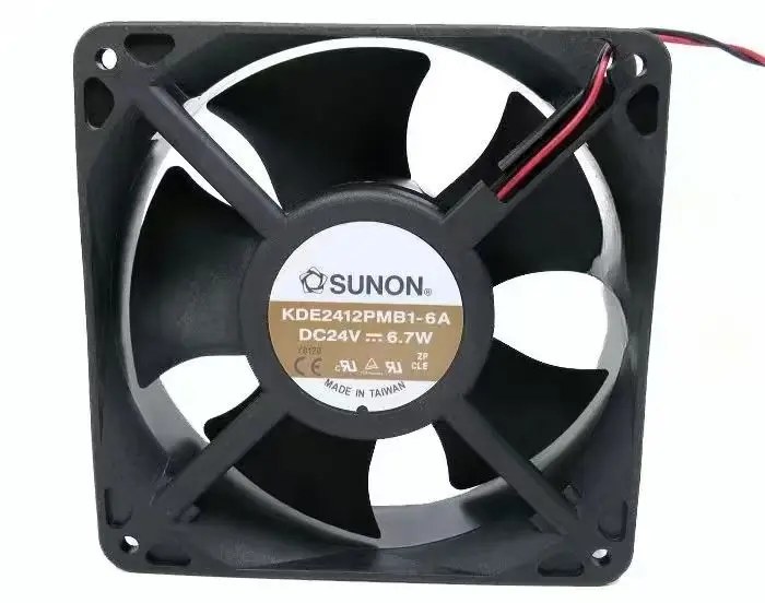 12038 Fan for Sunon KDE2412PMB1-6A 120mm DC 24V Cooling Fan, 6.7W, 120x120x38mm, Axial Fan for Server Applications