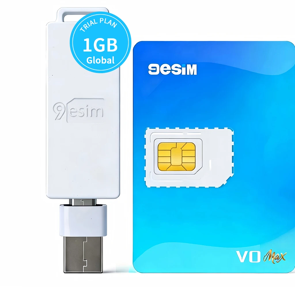 9esim-v0-max-グローバル物理esimカード（リーダー付き）、30プロファイル、無制限ダウンロード、新規顧客向け1gbグローバルデータ