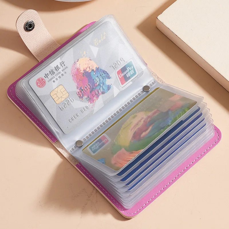 Kawaii Sanrio Wallet Bag Hello Kitty Bank Card Bag Id Credit Card Holder Cartoon Kuromi My Melody Cinnamoroll Bag Pu Mini Album