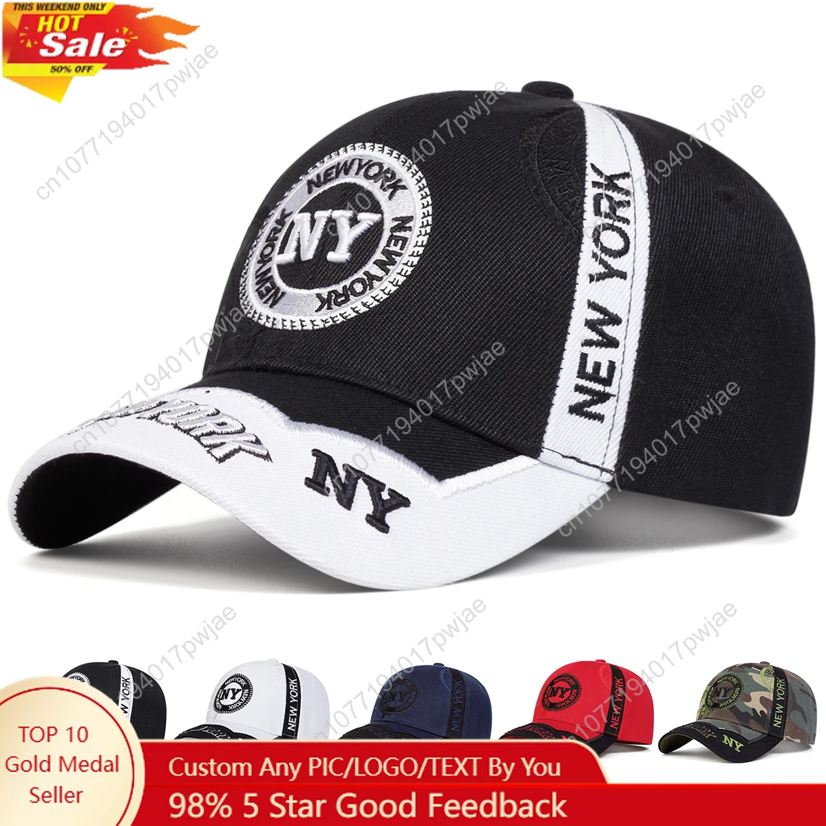 

Unisex Letter Embroidery Baseball Caps Spring and Autumn Outdoor Adjustable Casual Hats Sunscreen Hat