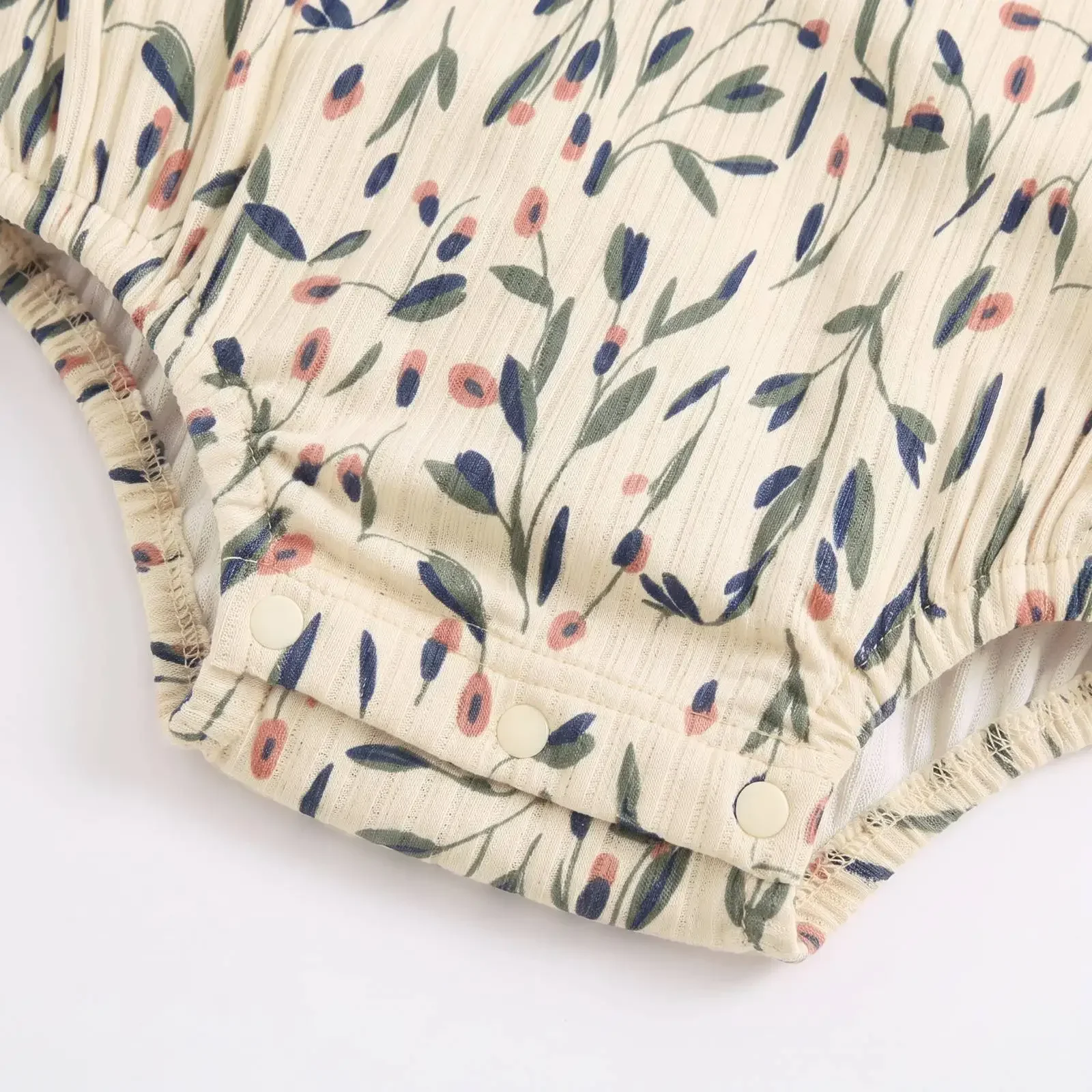 Herbstkleidung für Säuglinge, Blumenmuster-Strampler mit Stirnband, Prinzessinnen-Baby-Bodysuits – Detail 2