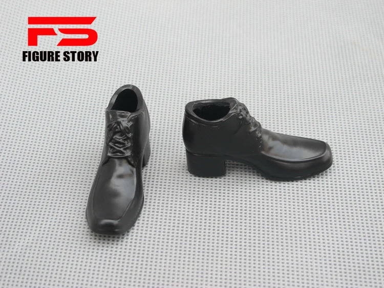 

1/6 Scale male dolls accessories black shoes model fit 12'' action figure body model